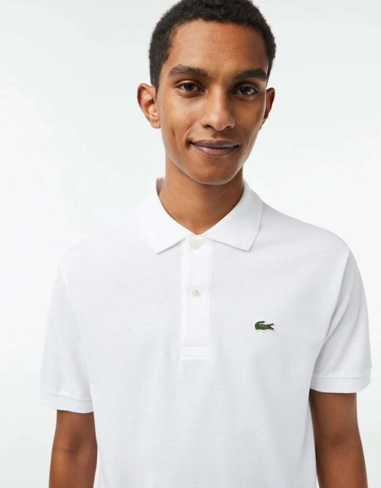 Classic Fit L.12.12 Mens Short Sleeve Polo Shirt - White 001