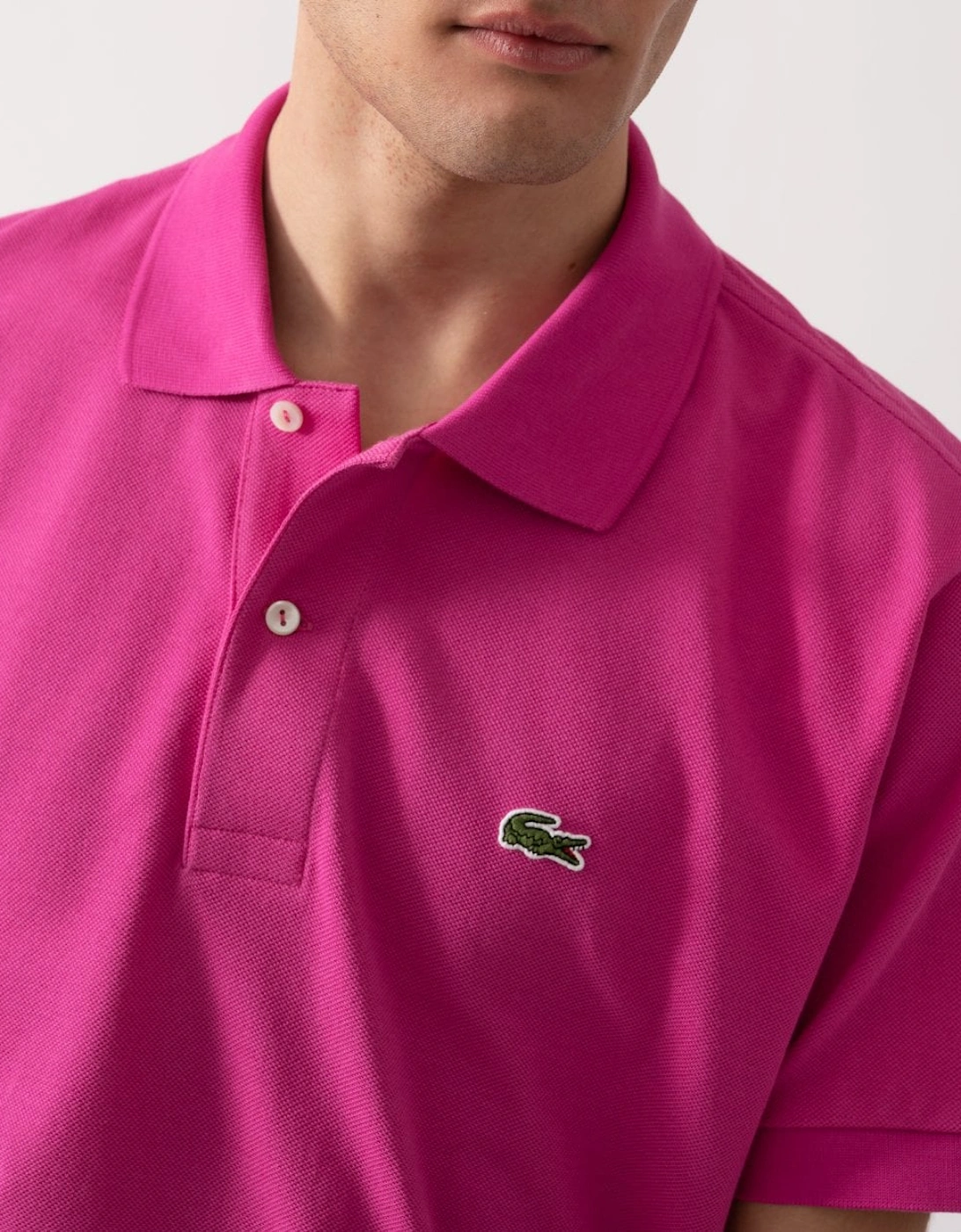 Classic Fit L.12.12 Mens Short Sleeve Polo Shirt - Malva I1L