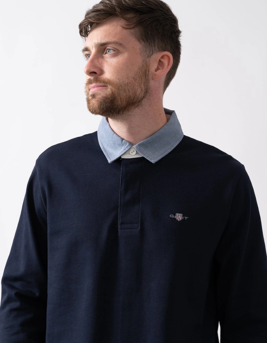 Mens Regular Fit Chambray Heavy Rugger - 433 Evening Blue