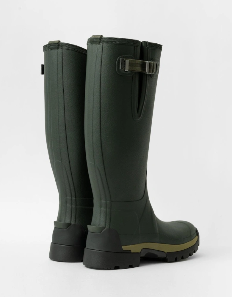 Balmoral Side Adjustable 3mm Neo Lined Tech Sole Mens Tall Boot - Dark Olive