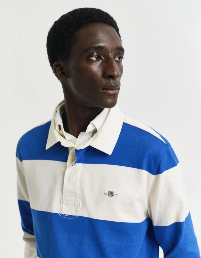 Mens Barstripe Rugger - 447 Lapis Blue