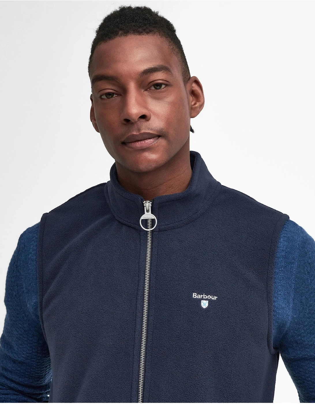 Essentials Mens Fleece Gilet - Navy