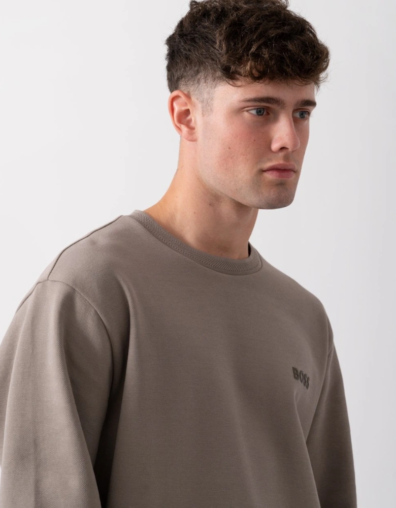 BOSS Green Salbo Mirror Mens Sweatshirt - Light/Pastel Green 334