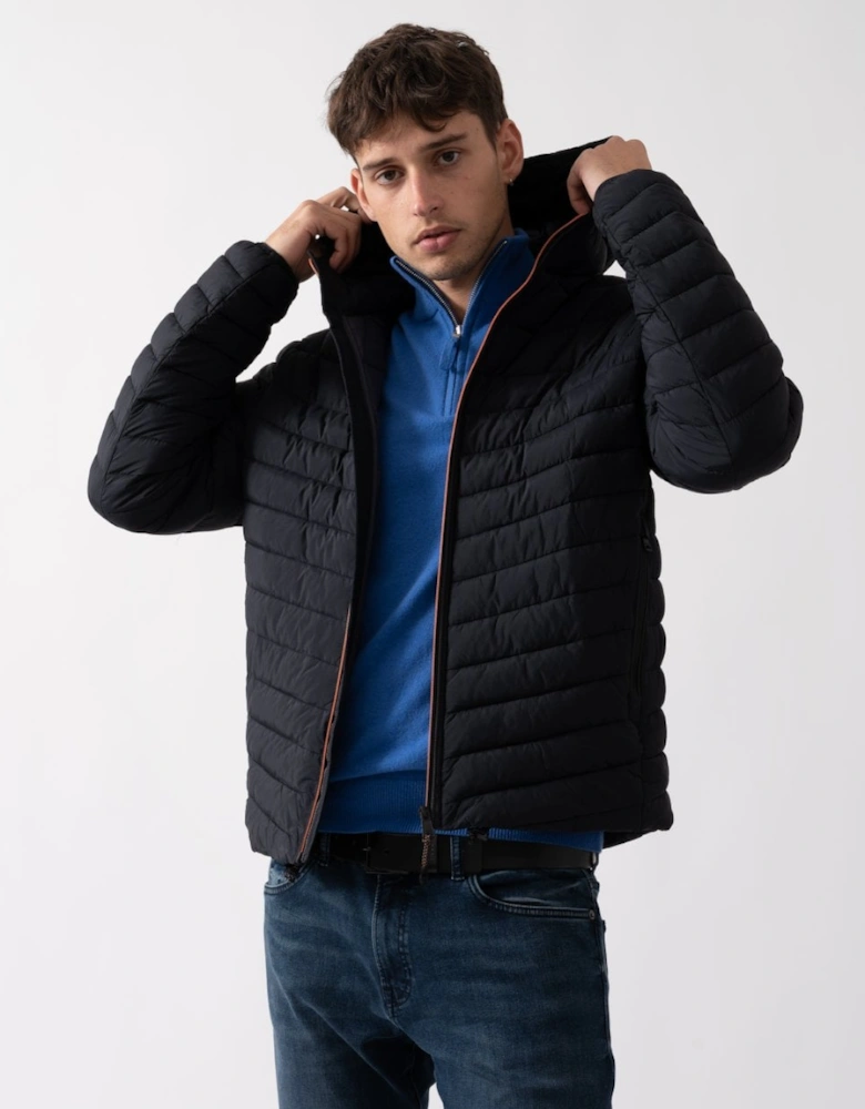 A-Lapaz Mens Hooded Puffer Jacket - Black 041