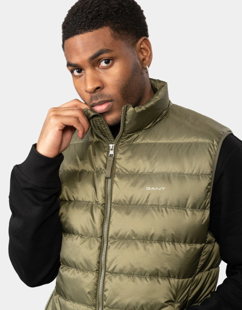 Mens Light Down Gilet - 301 Racing Green