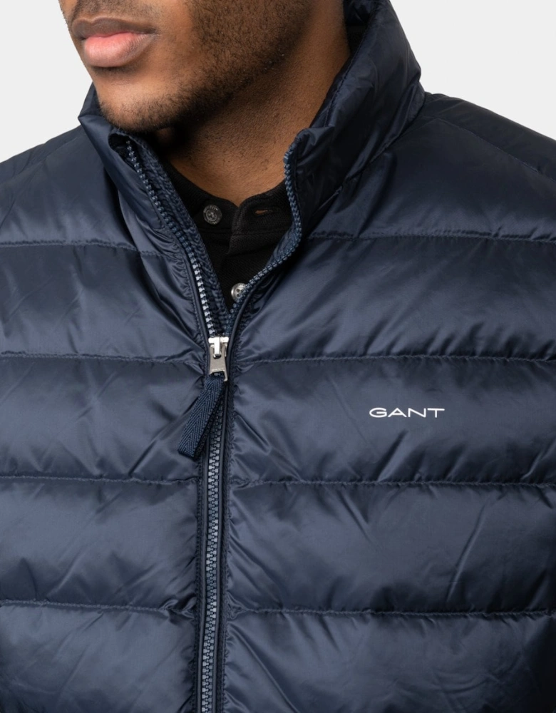 Mens Light Down Gilet - 433 Evening Blue