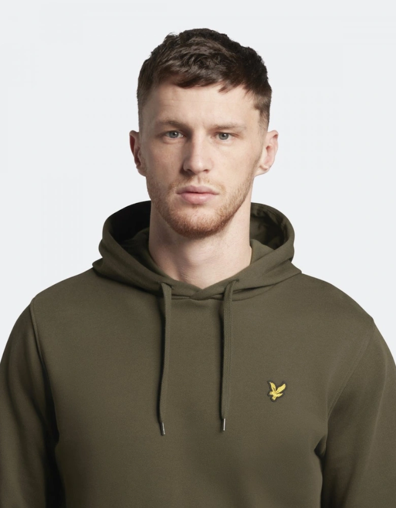 Lyle & Scott Mens Pullover Hoodie - W485 Olive