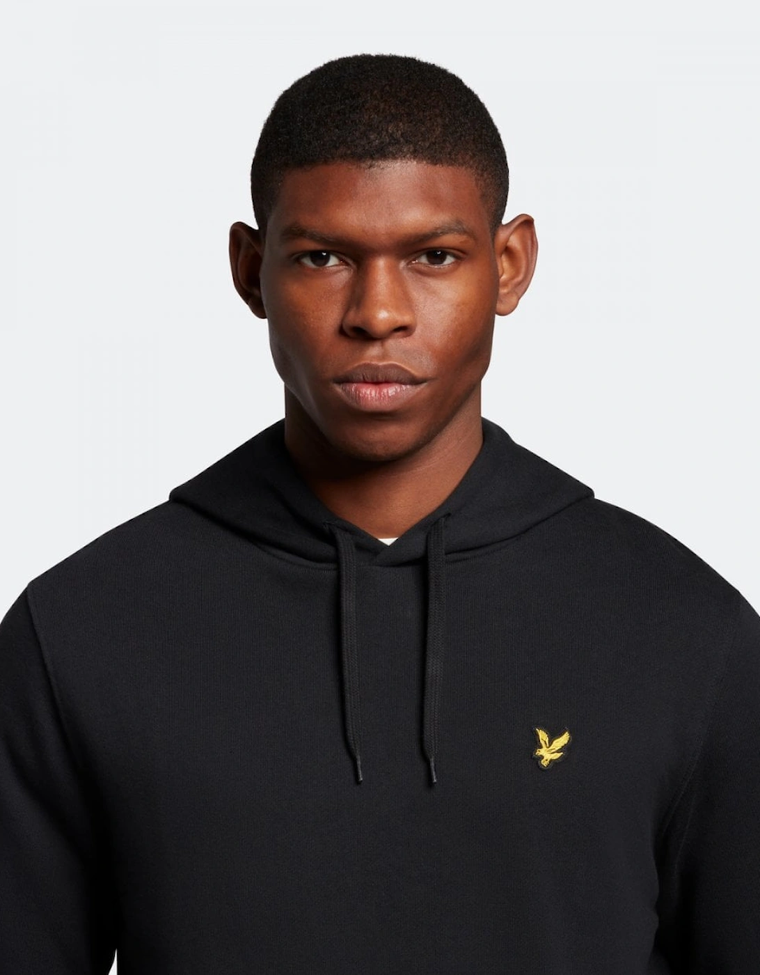 Lyle & Scott Mens Pullover Hoodie - Z865 Jet Black