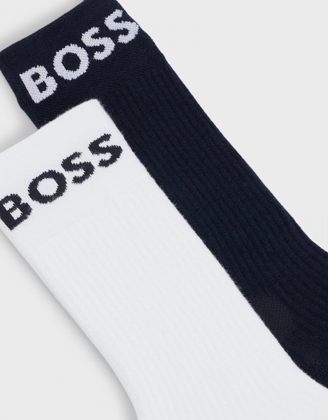 BOSS Green 2 Pack RS Sport Socks NOS - White/Dark Blue 401