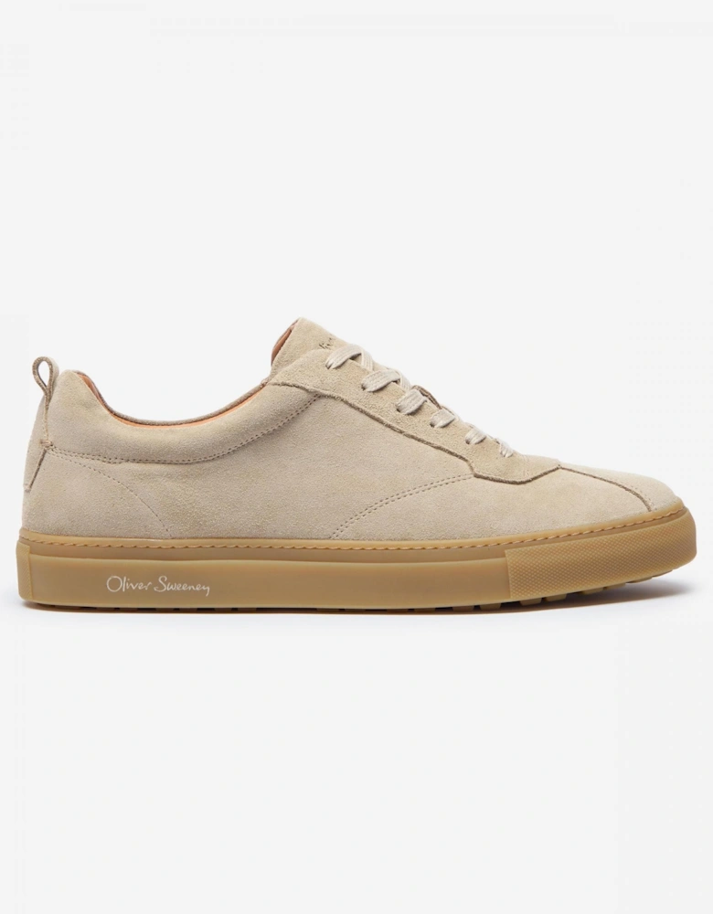 Ermida Mens Suede Trainers - Stone