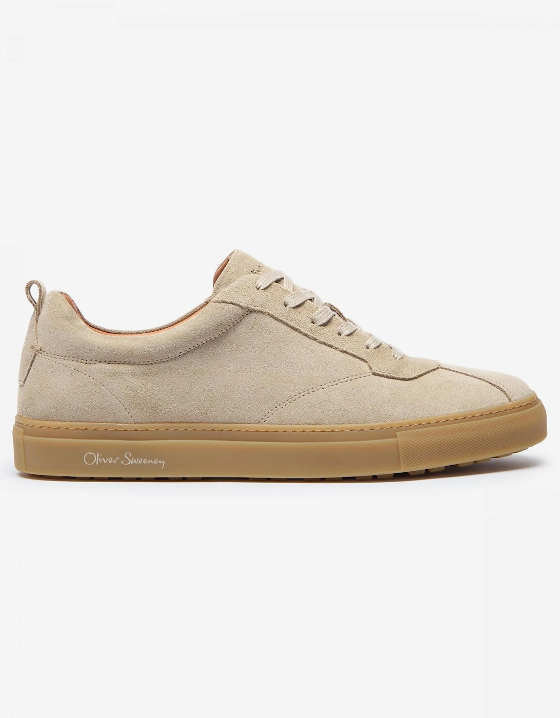 Ermida Mens Suede Trainers - Stone