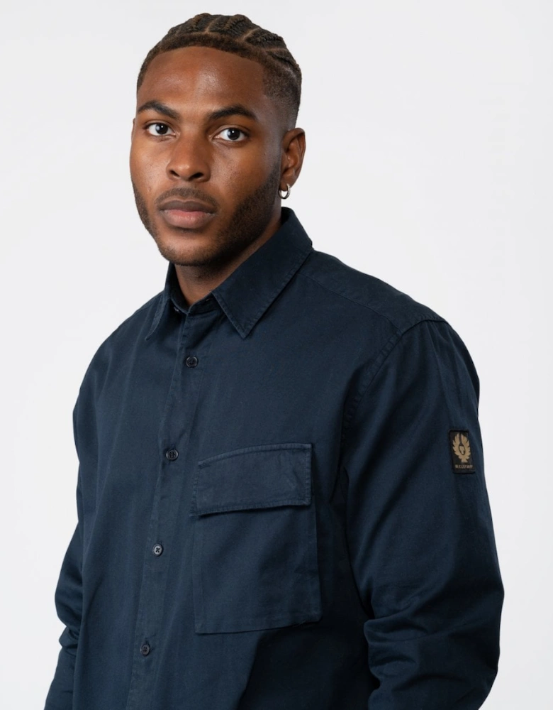 Scale Mens Shirt - Dark Ink