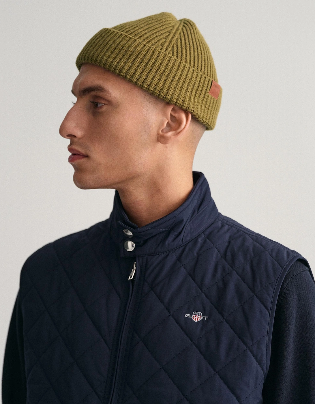 Mens Quilted Windcheater Vest - 433 Evening Blue