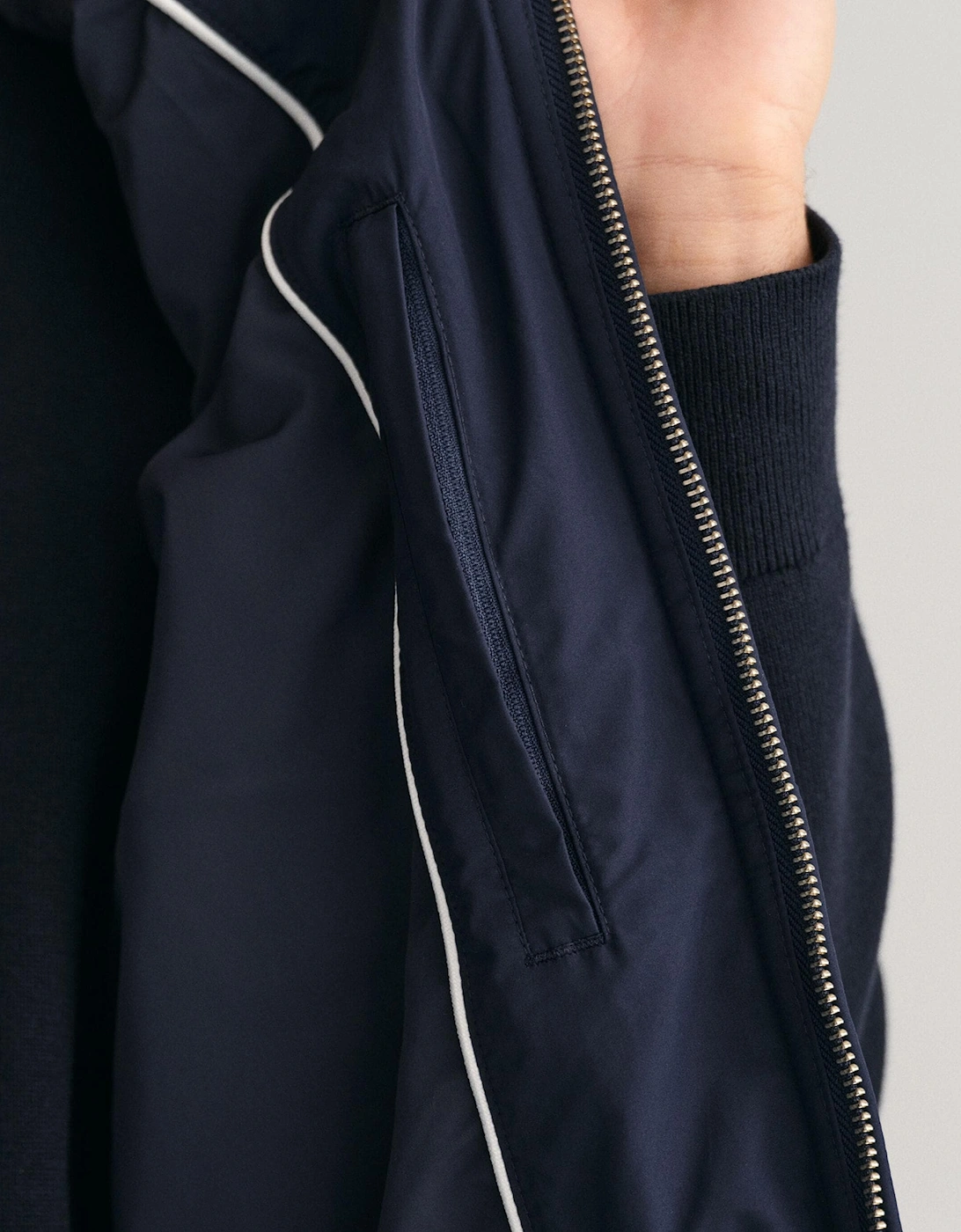 Mens Quilted Windcheater Vest - 433 Evening Blue