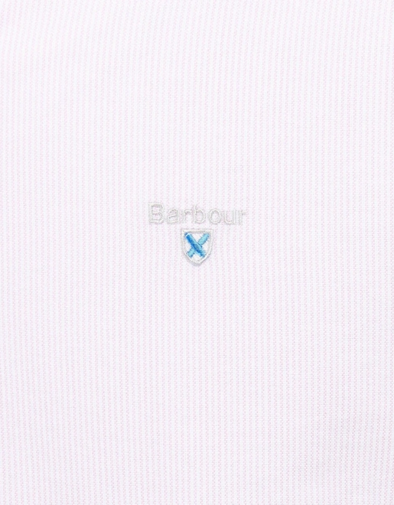 Striped Oxtown Long Sleeve Mens Tailored Shirt - Pink