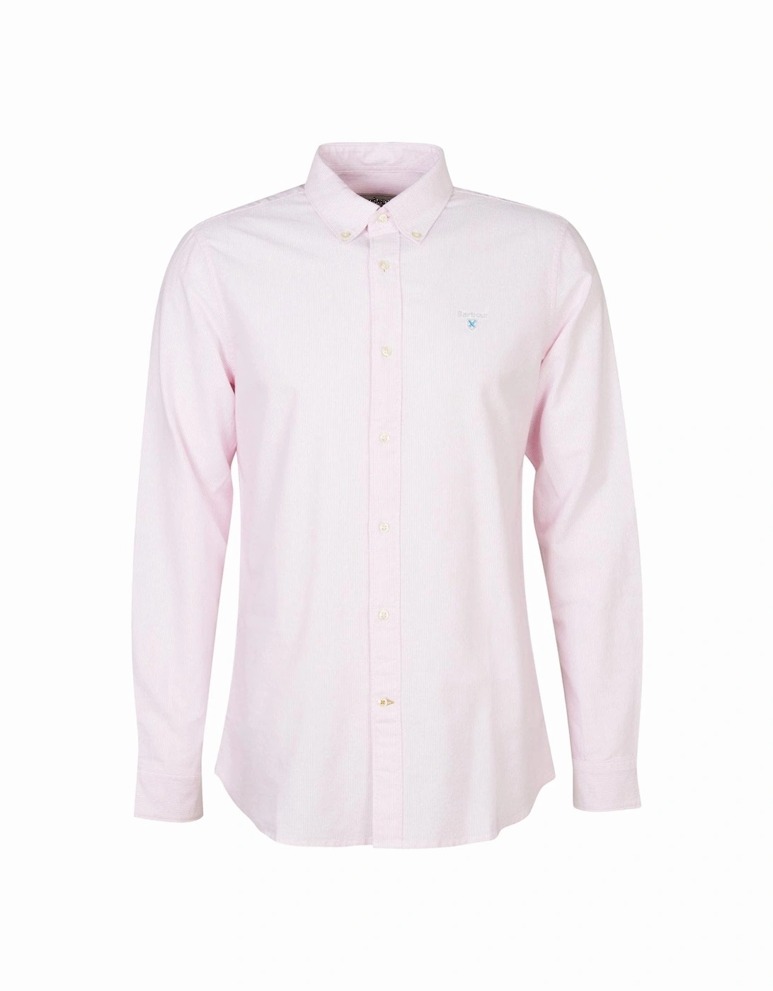 Striped Oxtown Long Sleeve Mens Tailored Shirt - Pink