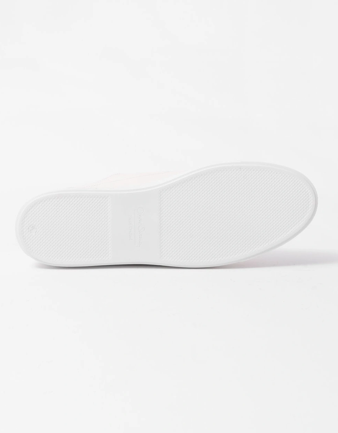 Sirolo Mens Calf Leather Lightweight Trainers - White