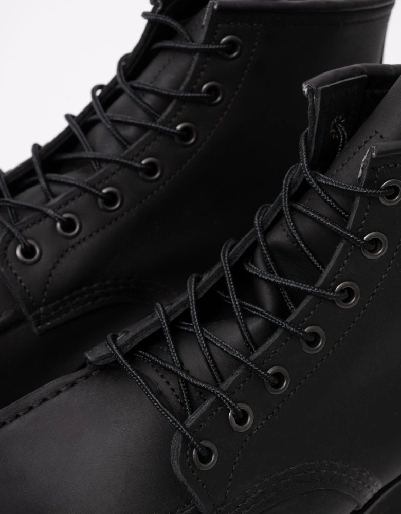 6 Inch Moc Toe Mens Boot - Black Harness