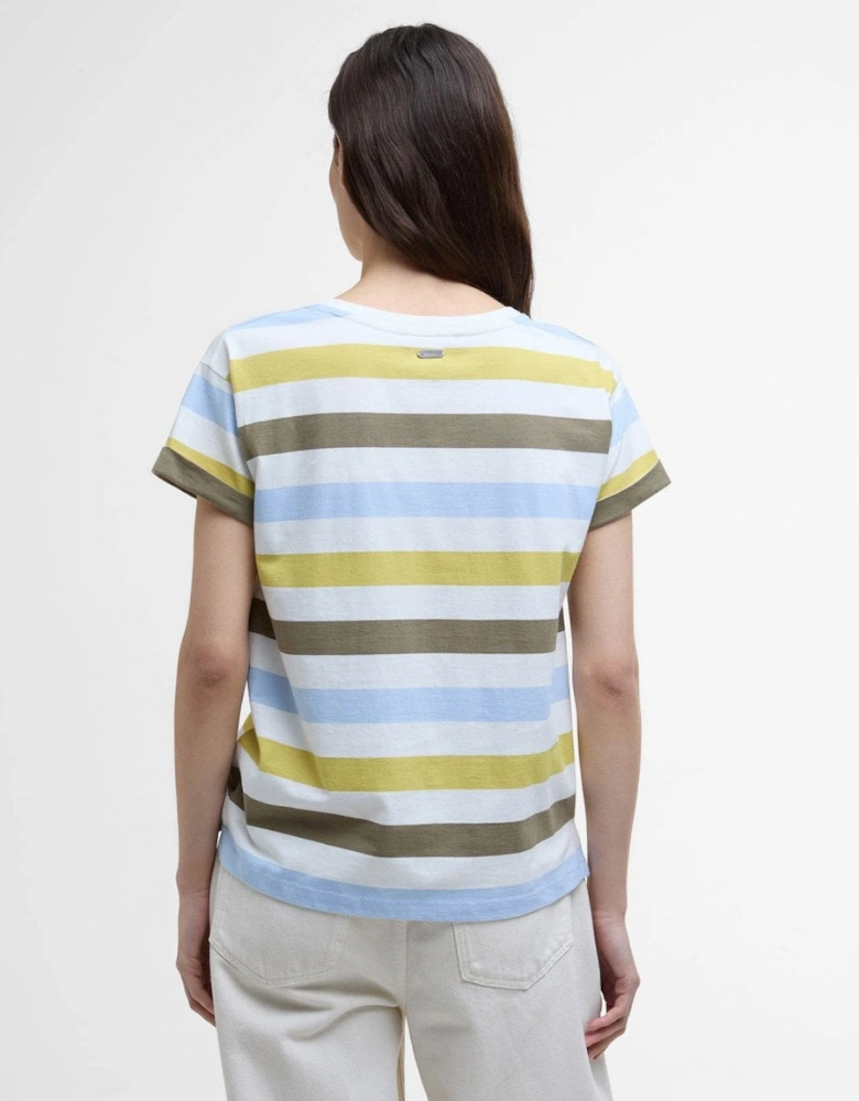 Lyndale Womens Top - Limeade Stripe