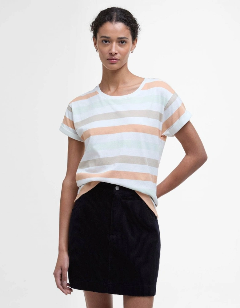 Lyndale Womens Top - Toast Stripe