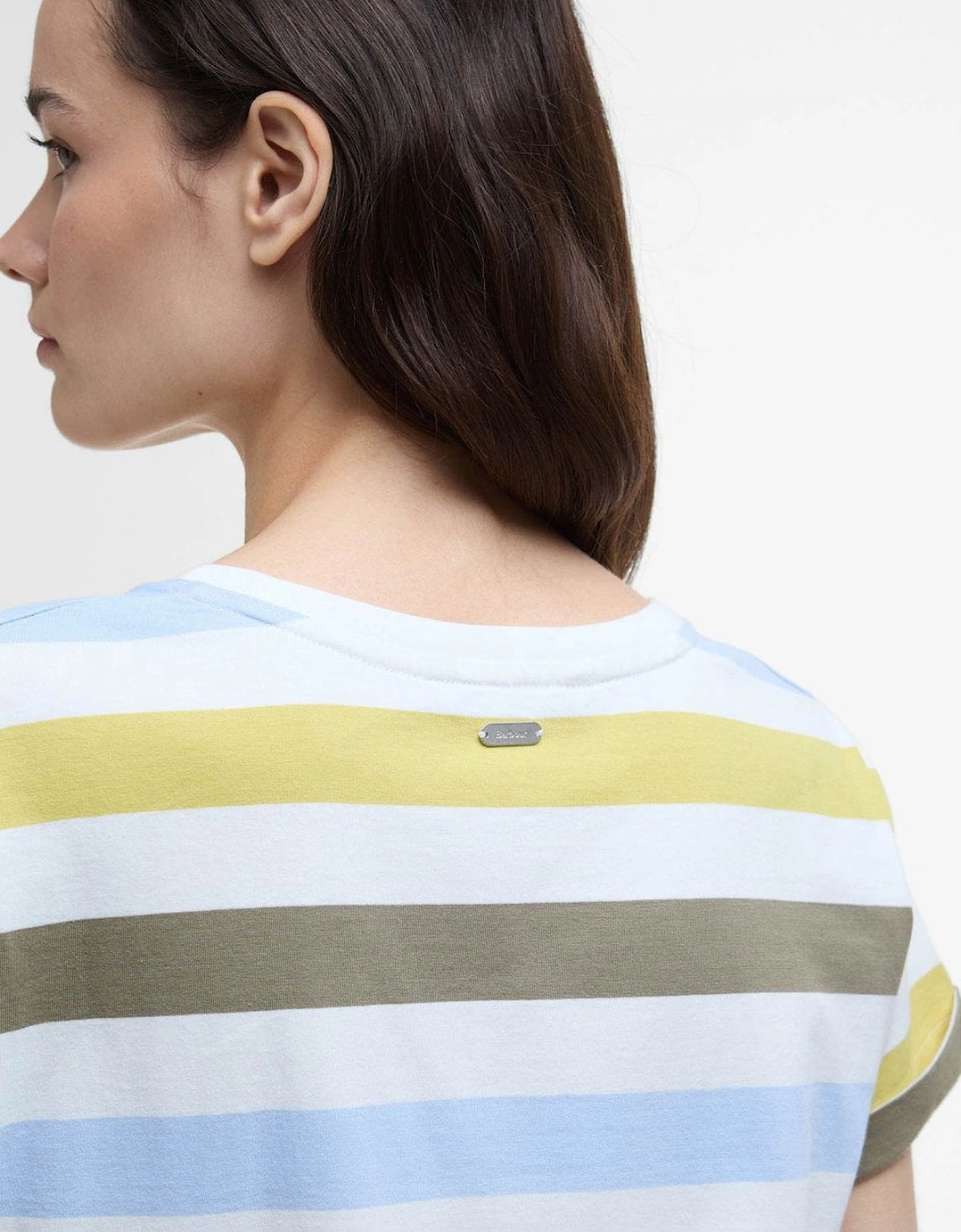 Lyndale Womens Top - Limeade Stripe