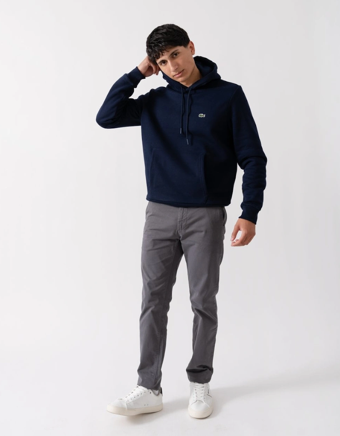 Mens Fleece Hoodie - Navy Blue 166