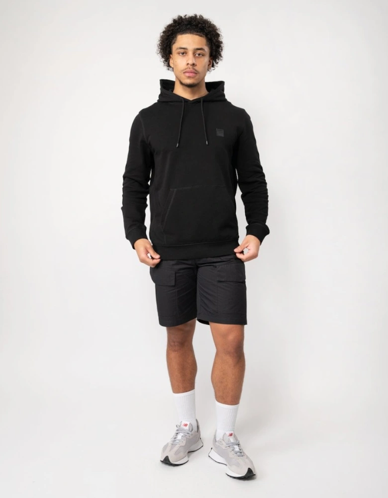 BOSS Orange Wetalk Mens Pullover Hoodie With Logo Patch NOS - Black 001