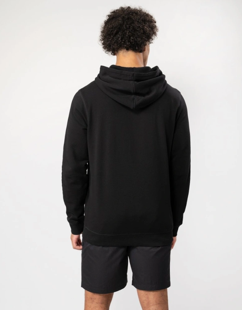 BOSS Orange Wetalk Mens Pullover Hoodie With Logo Patch NOS - Black 001