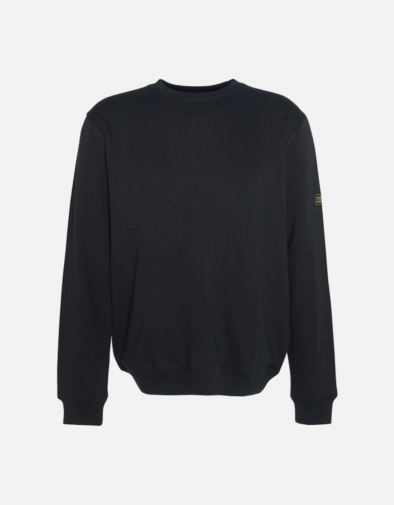 Outline Badge Mens Sweatshirt - Black