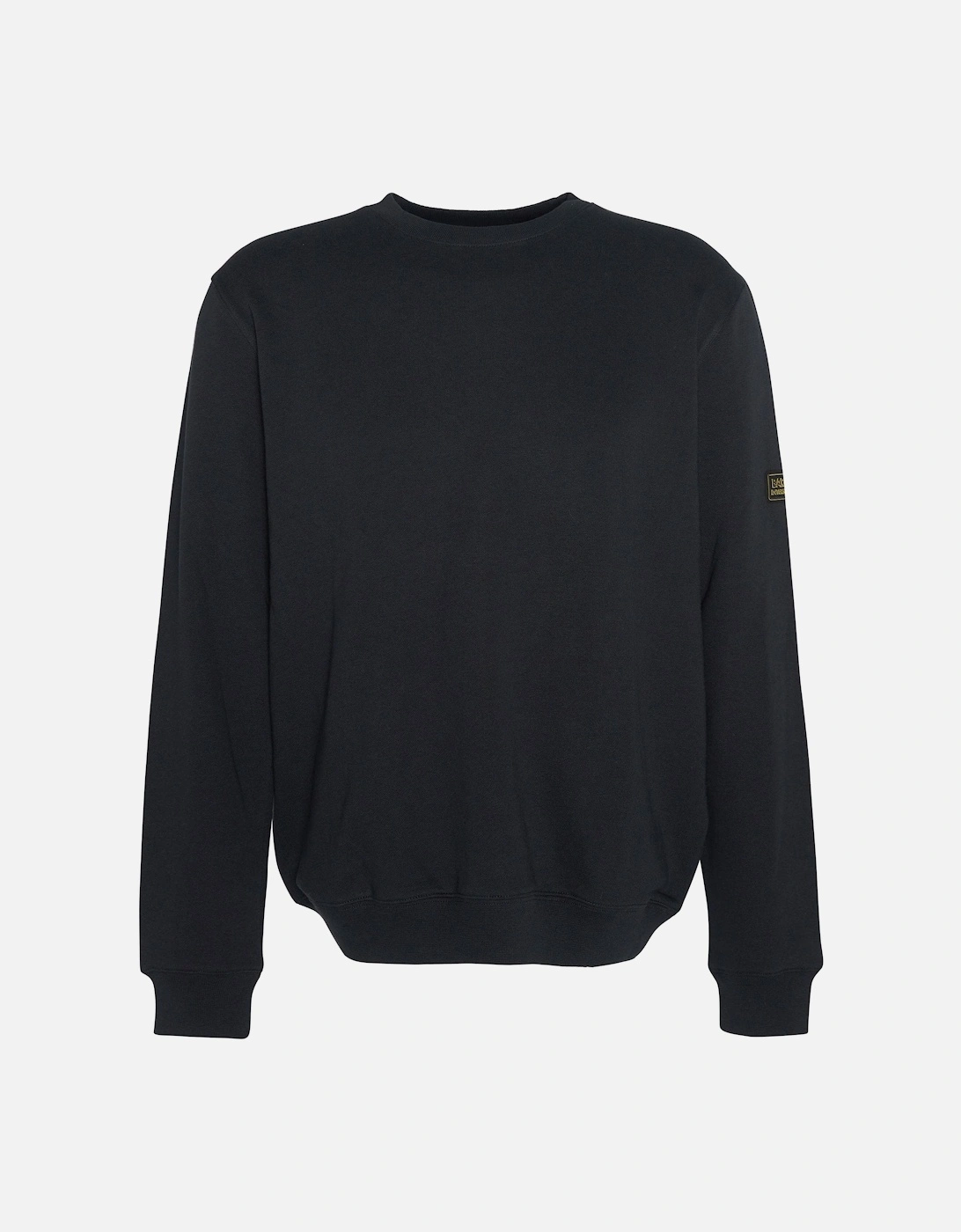 Outline Badge Mens Sweatshirt - Black