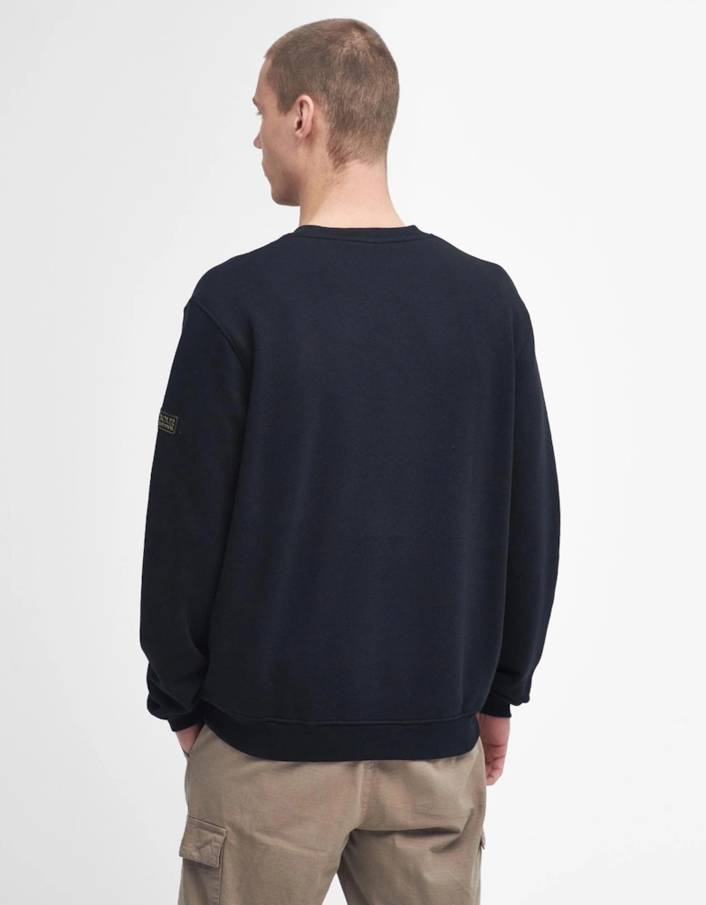 Outline Badge Mens Sweatshirt - Black