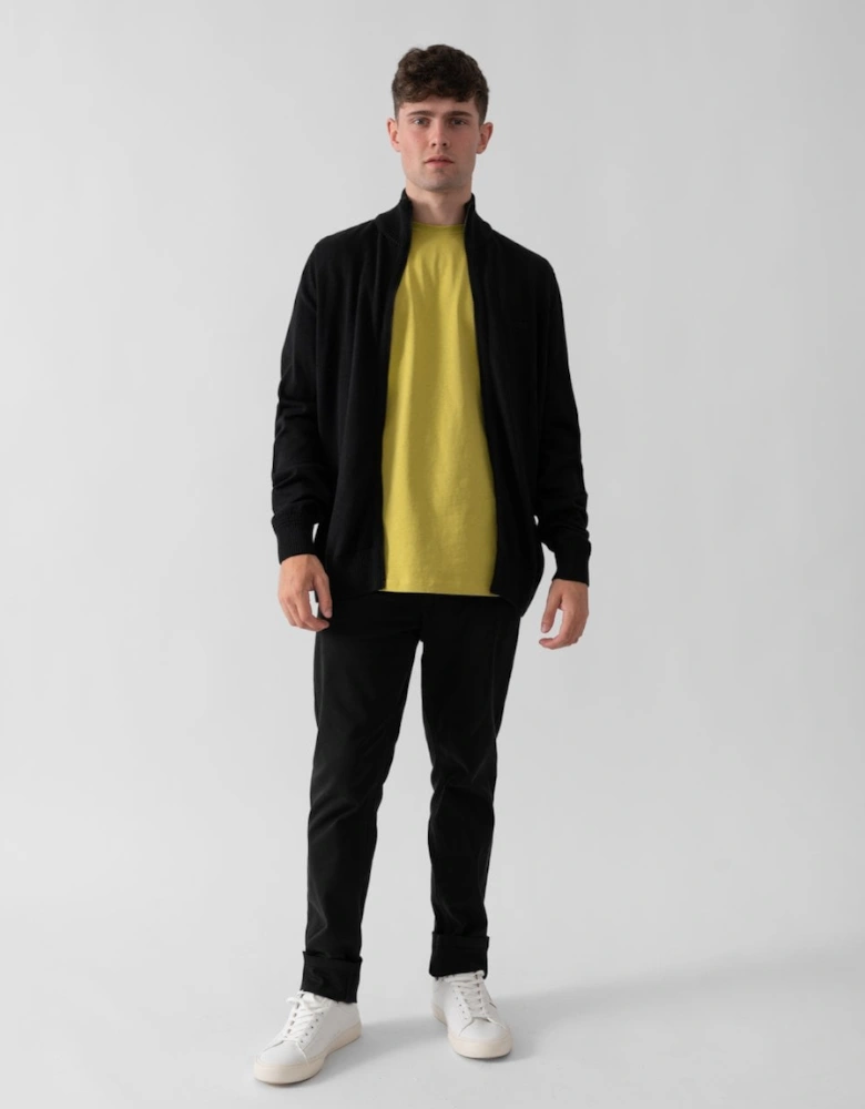 BOSS Orange Avac Mens Full Zip Funnel Neck Jumper - Black 001