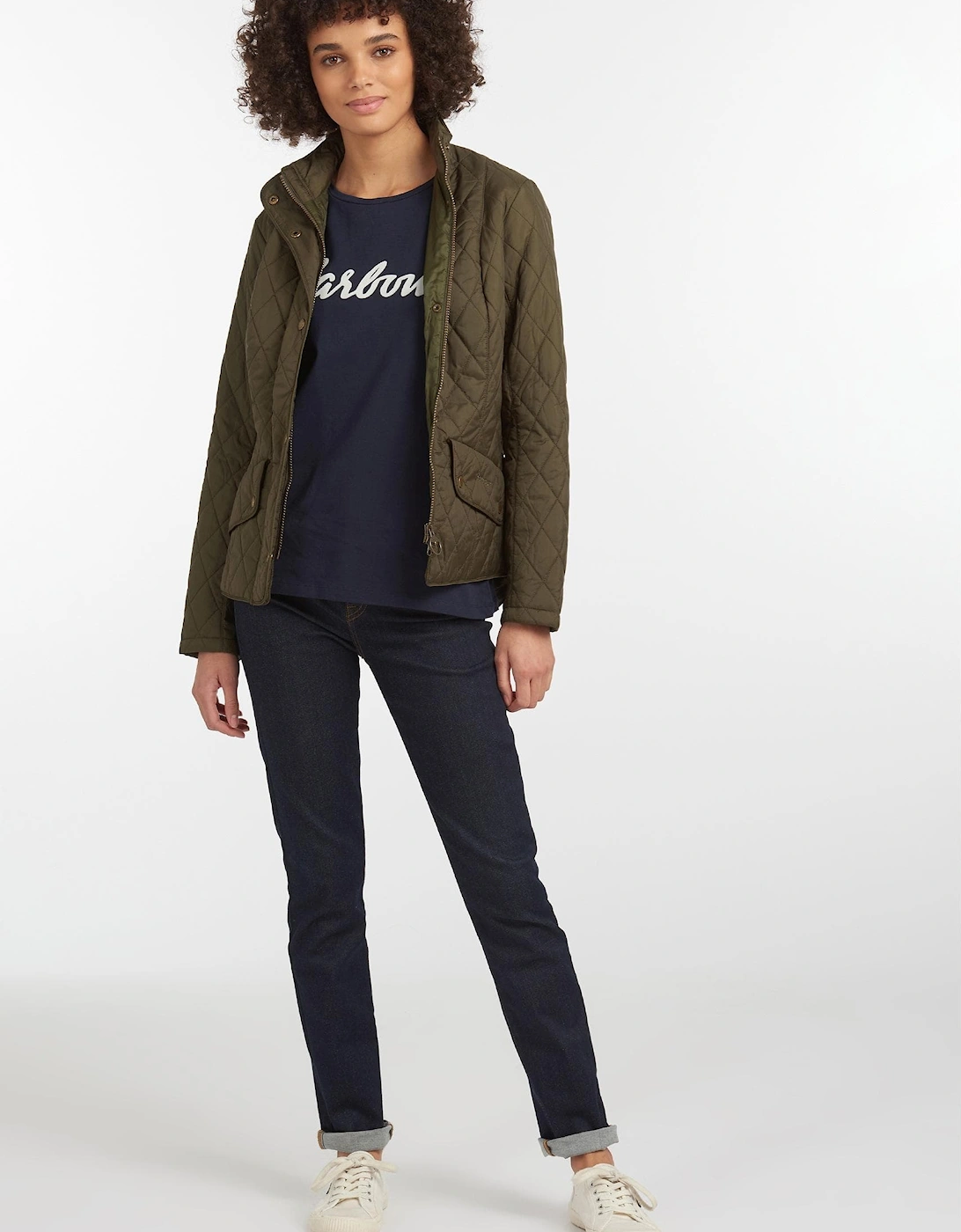 Flyweight Cavalry Quilted Ladies Jacket - Olive