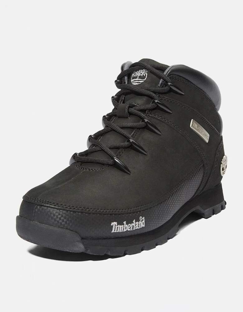 Euro Sprint Contrast Logo Mens Hiking Shoe - Black