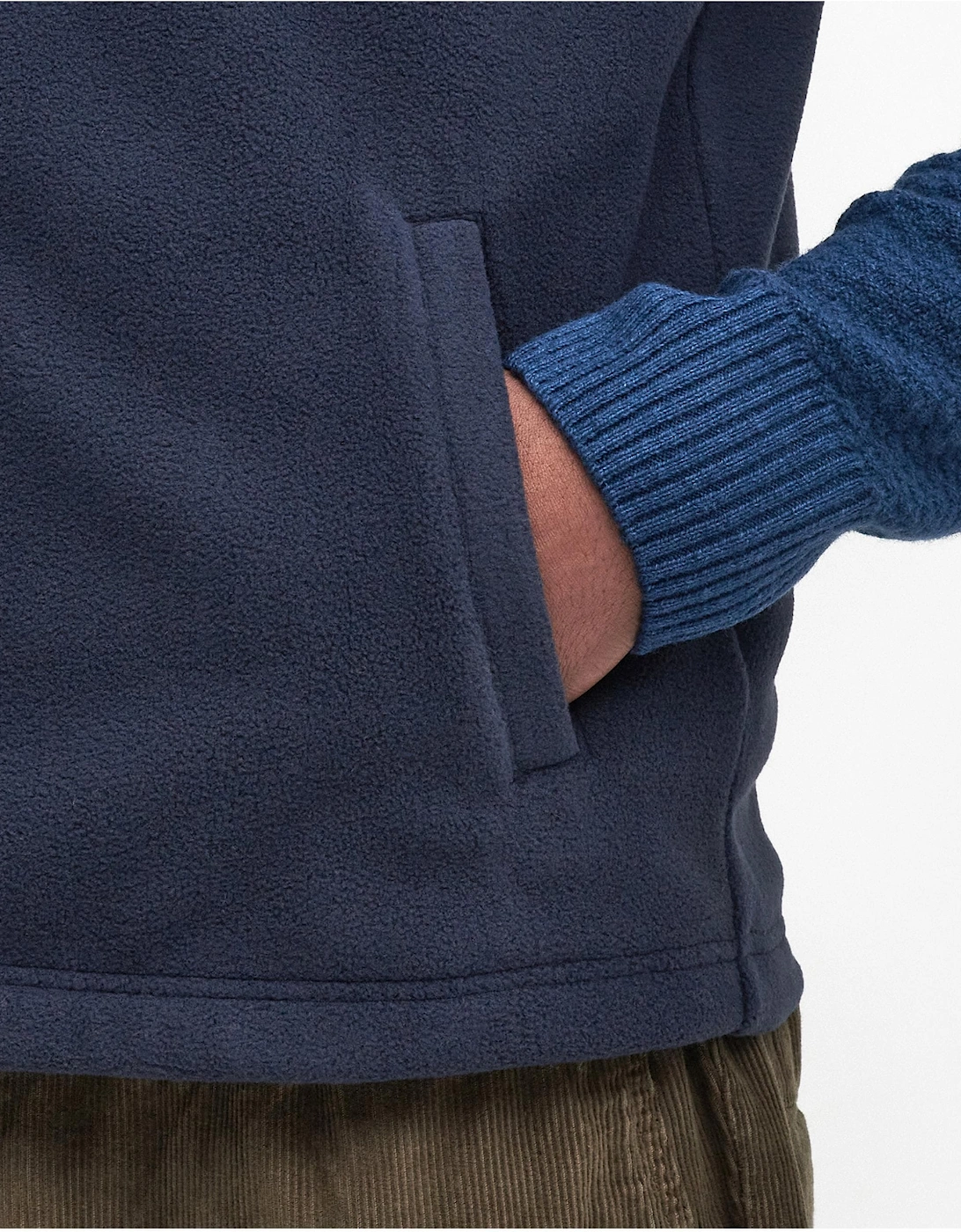 Essentials Mens Fleece Gilet - Navy