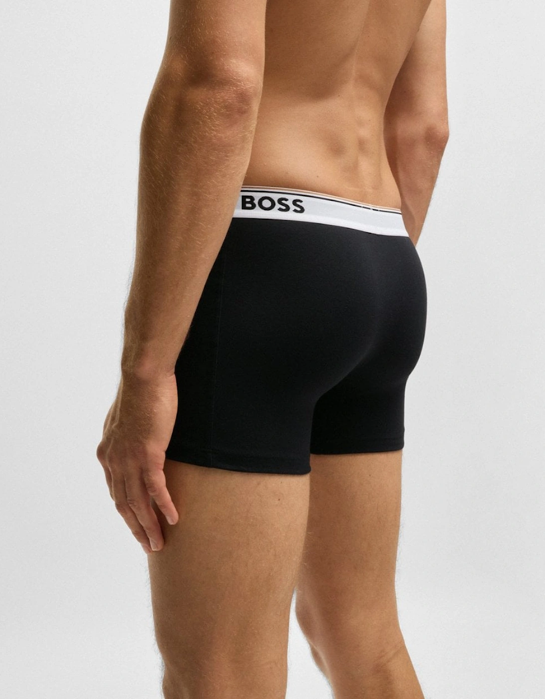 BOSS Orange Power Three Pack Mens Stretch Cotton Boxer Briefs With Logos NOS - Open Miscellaneous 994