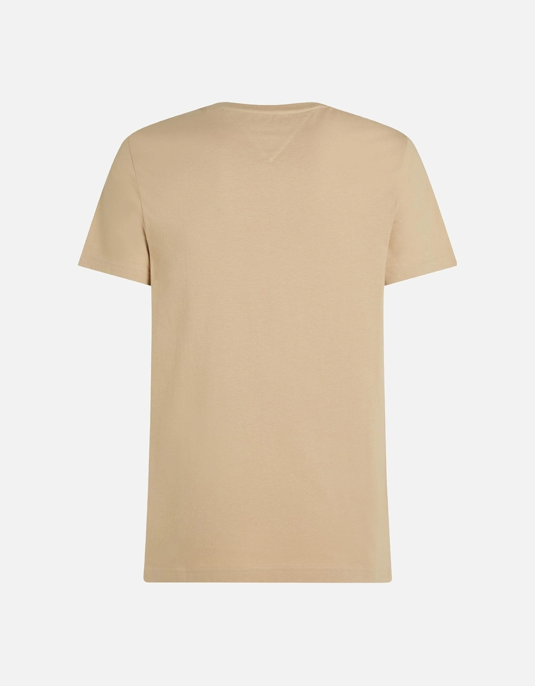 Tommy Logo Basic Mens T-Shirt - Sandalwood