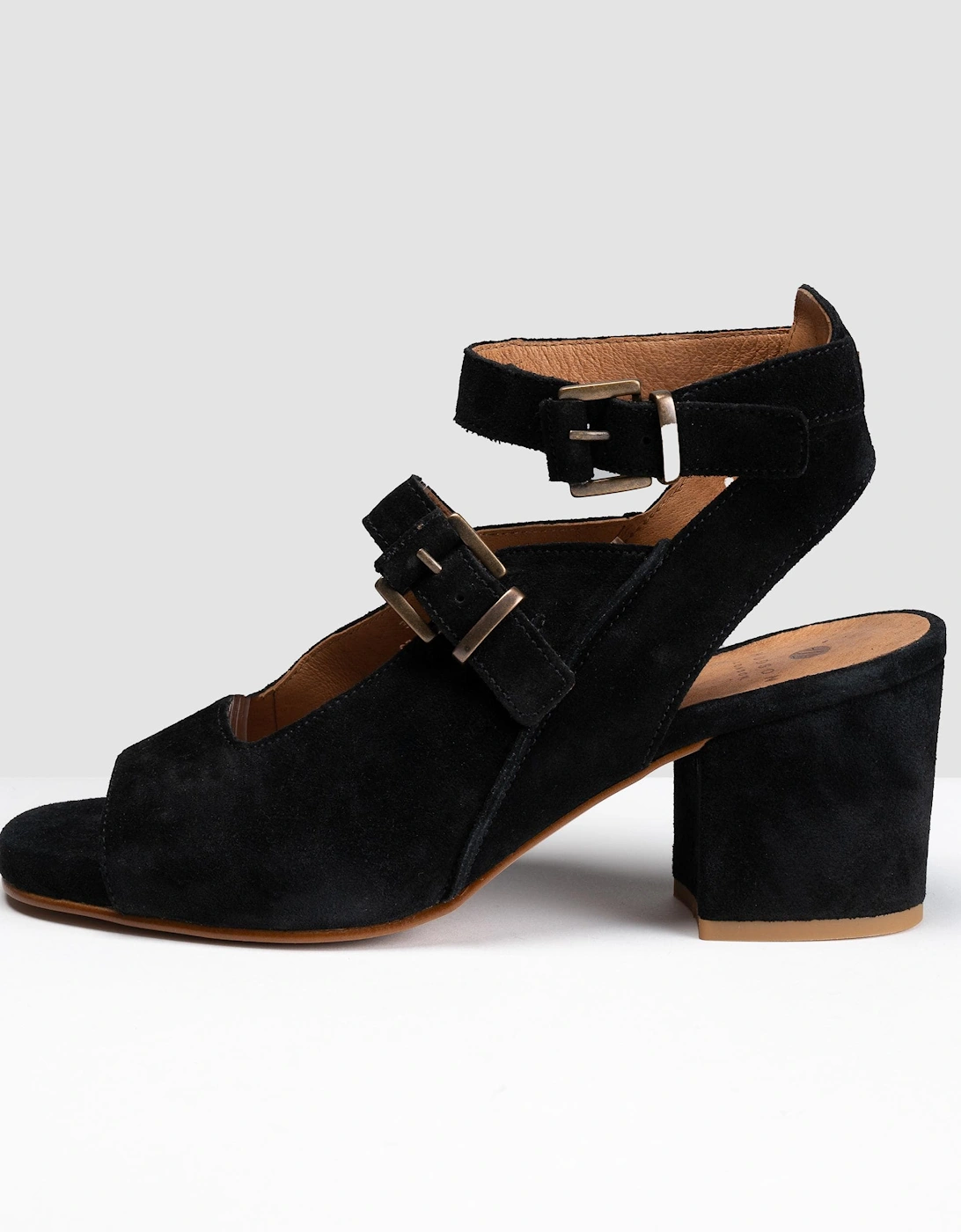 LONDON Rona Suede Womens Heels - Black
