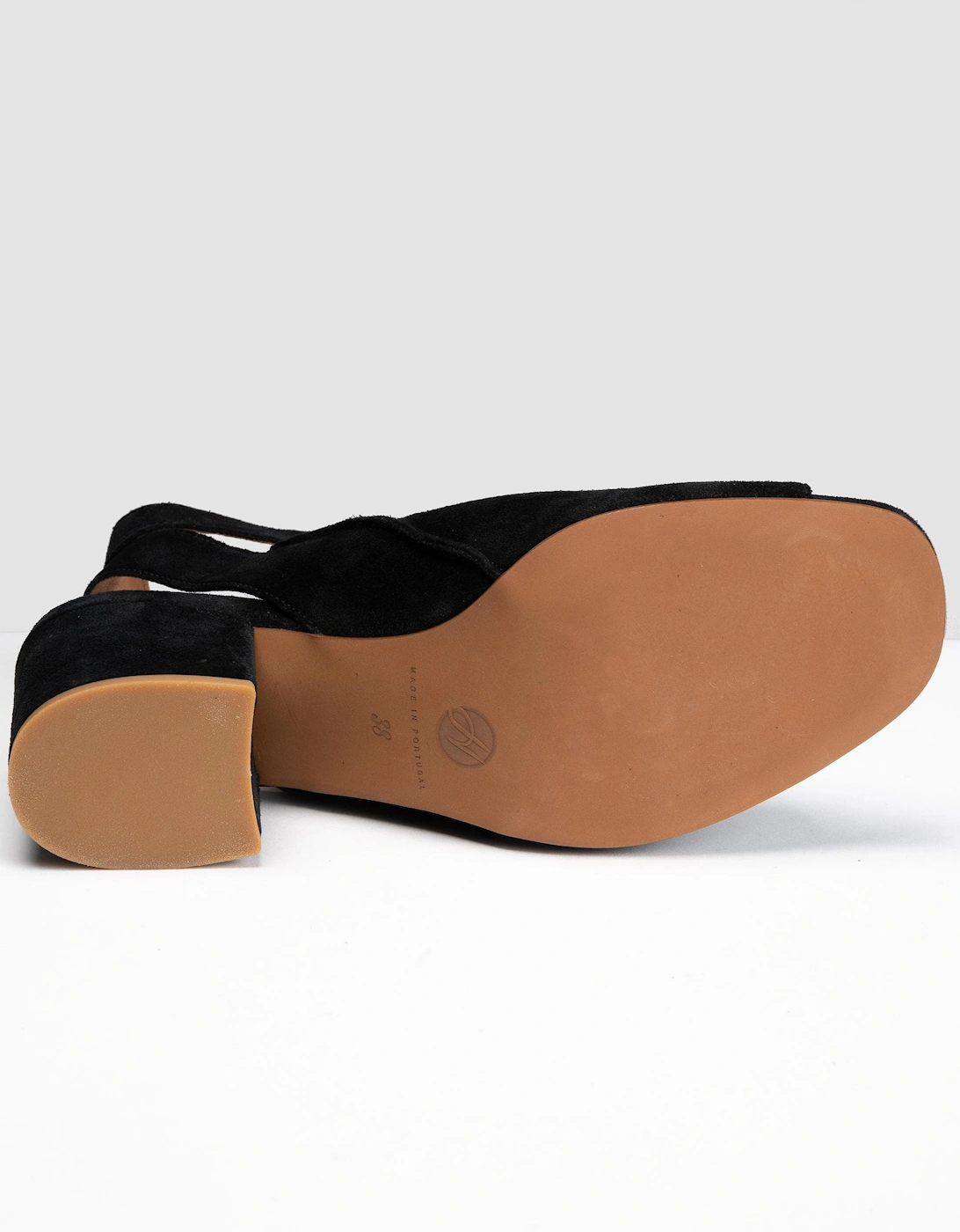 LONDON Rona Suede Womens Heels - Black