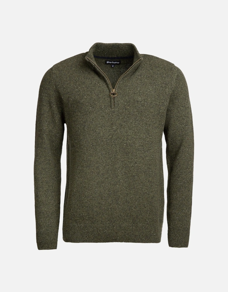 Tisbury Half Zip Mens Sweatshirt - Dark Seaweed