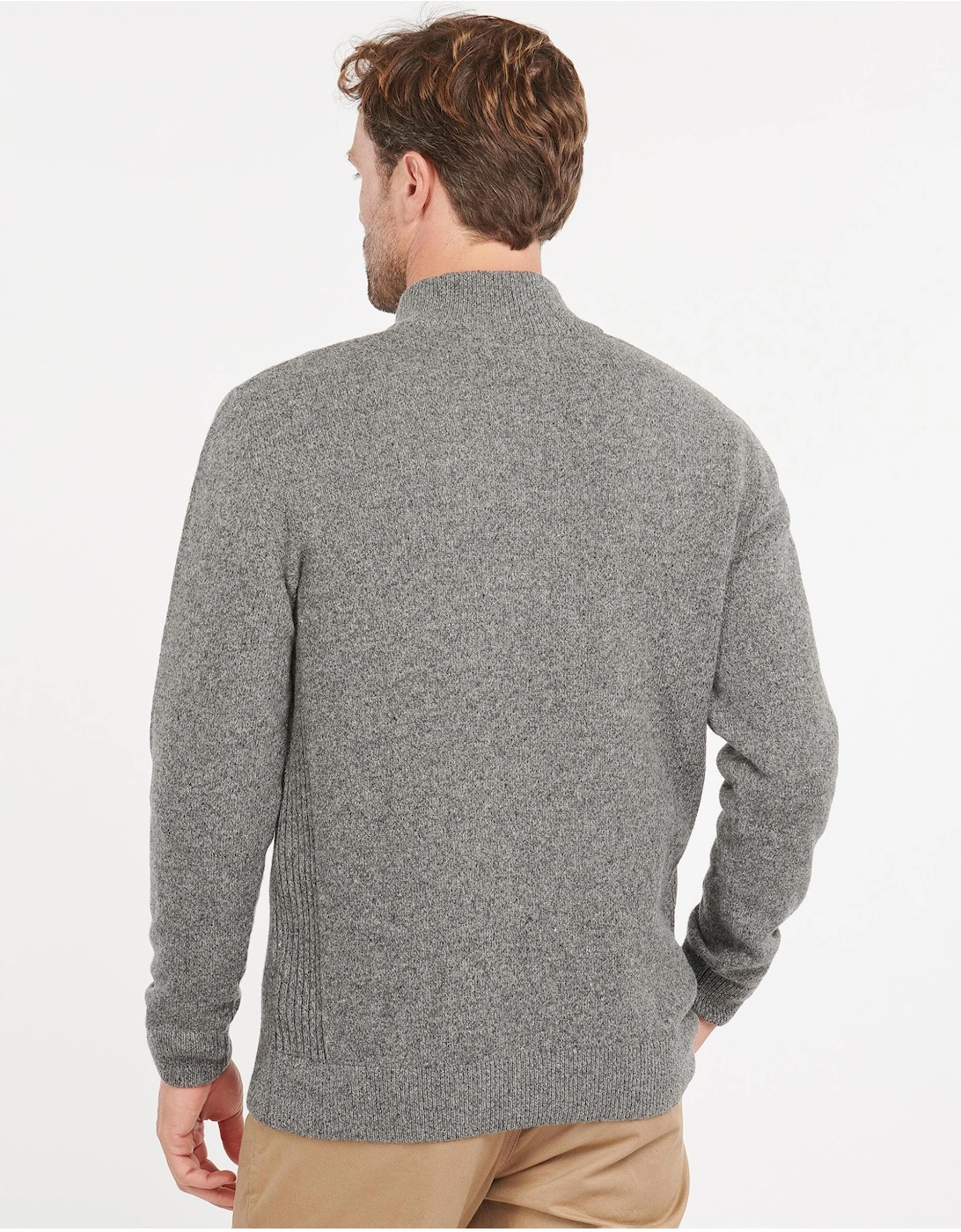 Tisbury Half Zip Mens Sweatshirt - Grey