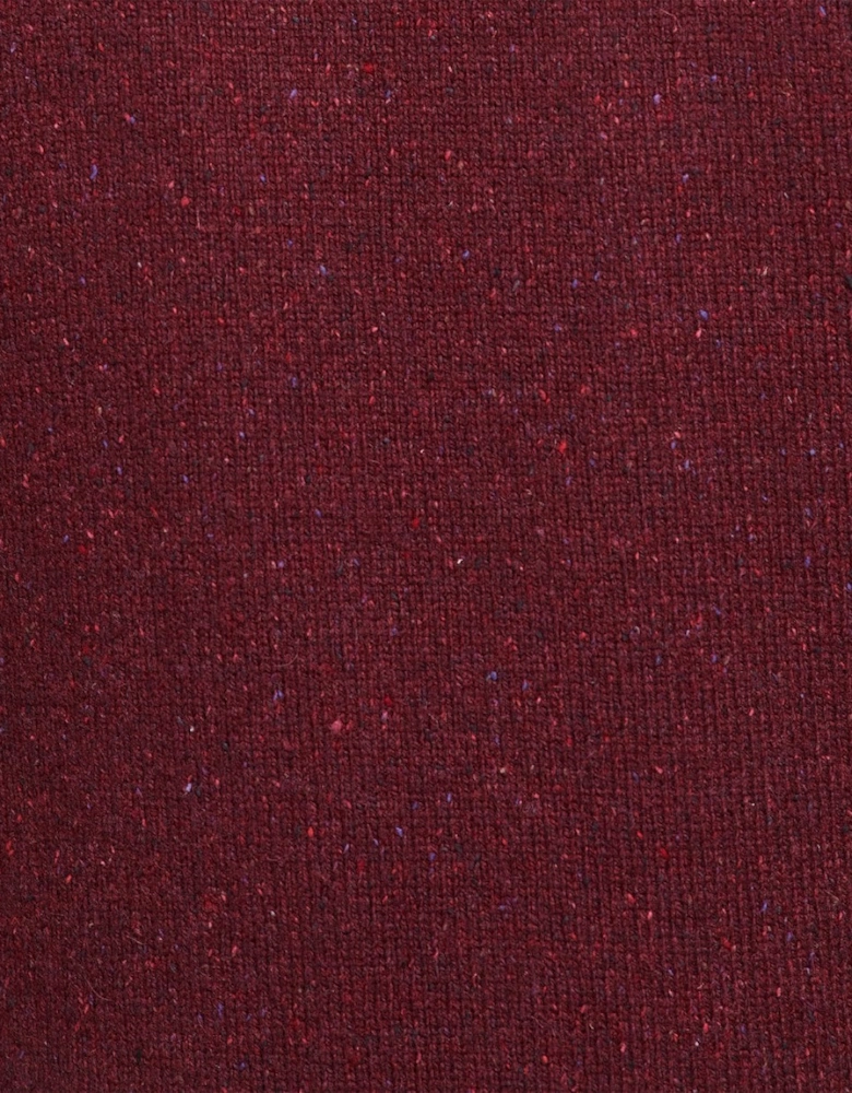 Tisbury Half Zip Mens Sweatshirt - Ruby