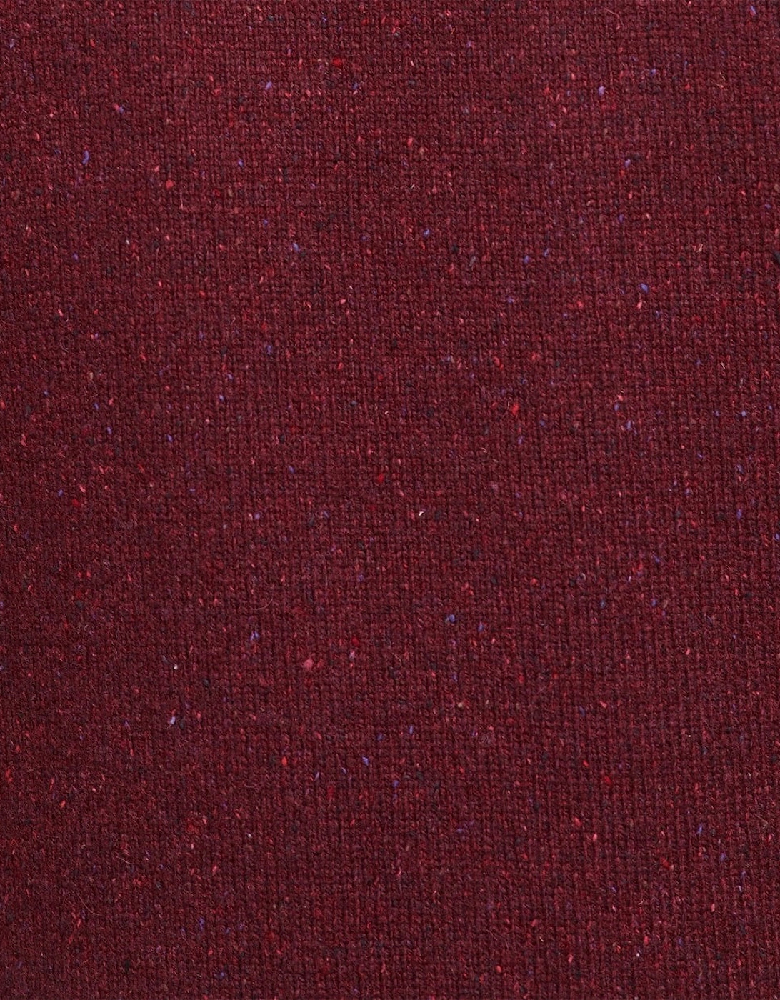 Tisbury Half Zip Mens Sweatshirt - Ruby