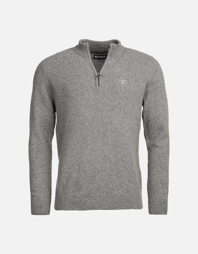 Tisbury Half Zip Mens Sweatshirt - Grey