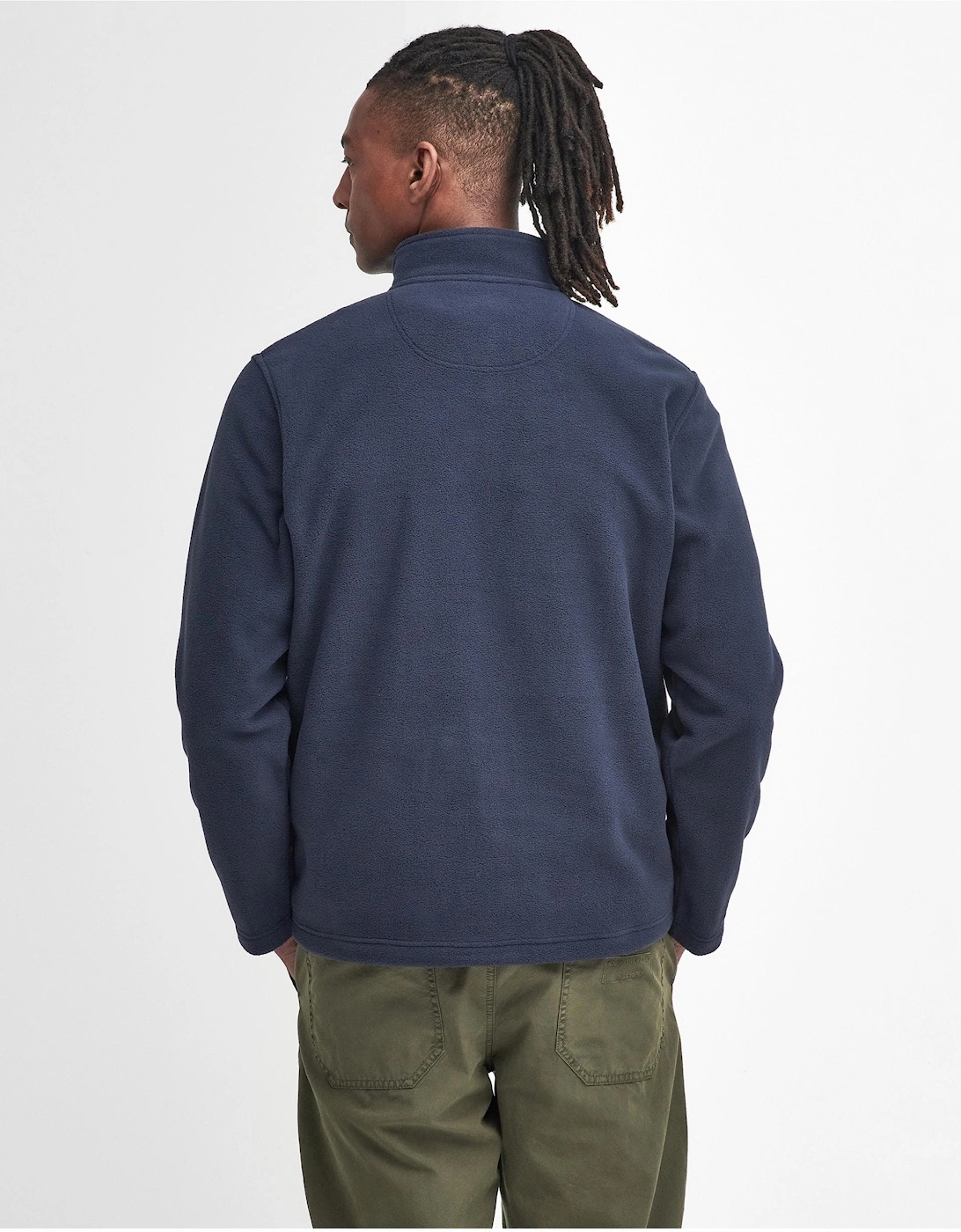 Essentials Mens Half Zip Fleece - Navy