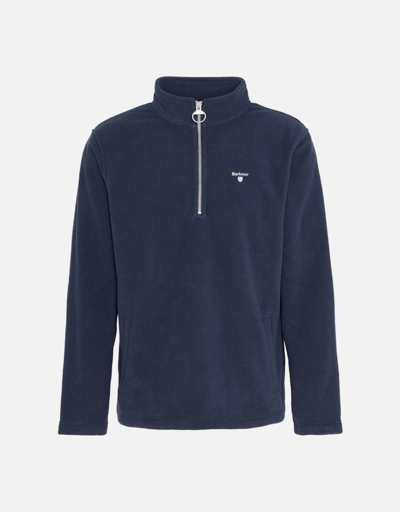 Essentials Mens Half Zip Fleece - Navy
