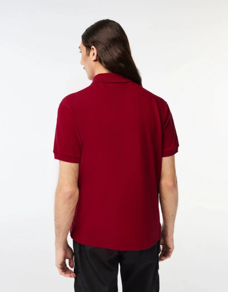 Classic Fit L.12.12 Mens Short Sleeve Polo Shirt - Bordeaux 476