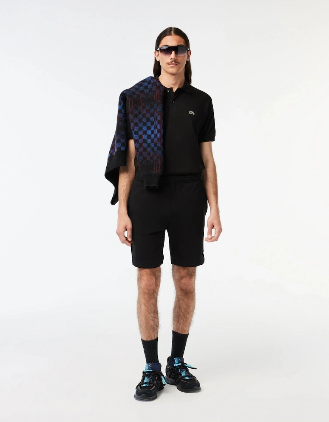 Classic Fit L.12.12 Mens Short Sleeve Polo Shirt - Black 031