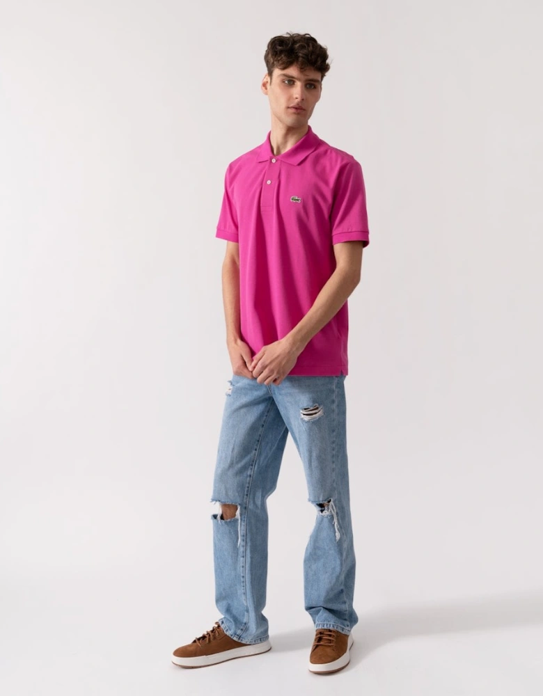 Classic Fit L.12.12 Mens Short Sleeve Polo Shirt - Malva I1L