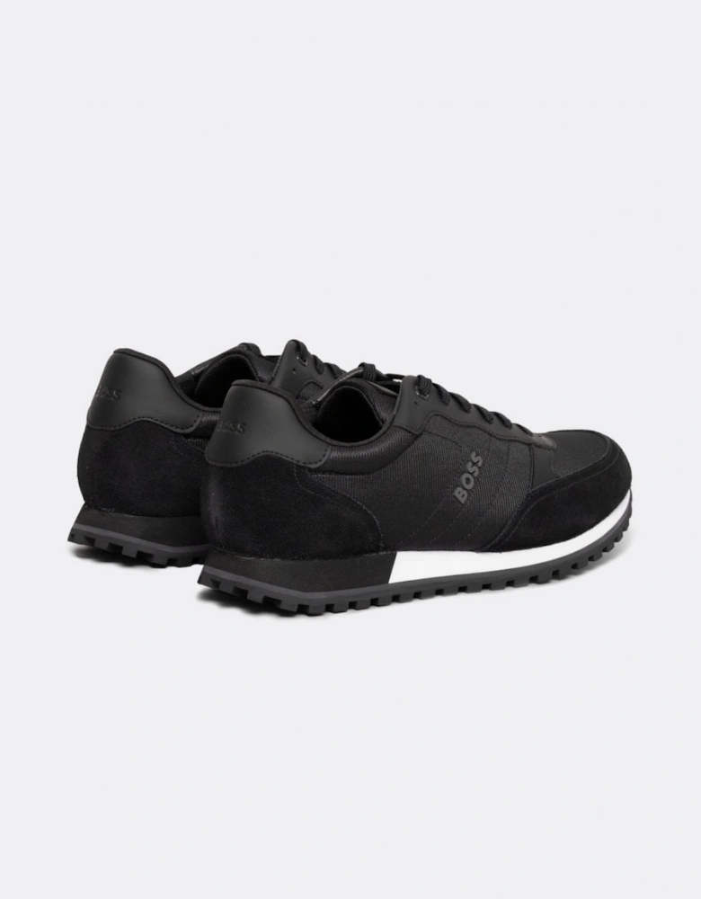 BOSS Orange Parkour L Mens Running Style Trainers In Mixed Materials With Logo Details NOS - Black 001